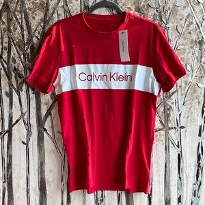 Calvin Klein Men’s T-shirt Red Size Medium NEW!